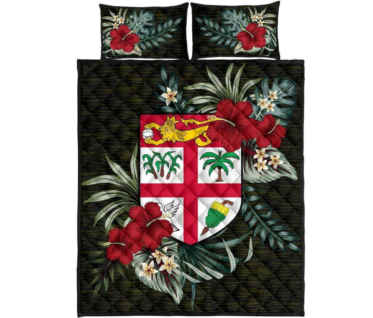 Fiji Polynesian Quilt Bed Set - Special Hibiscus 5