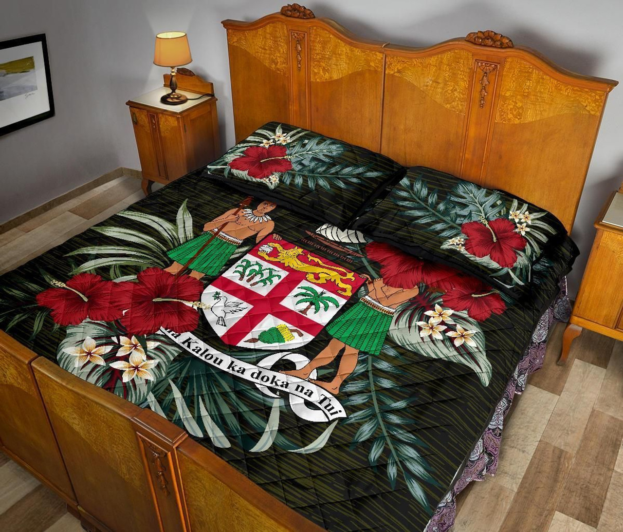 Fiji Polynesian Quilt Bed Set - Special Hibiscus 4