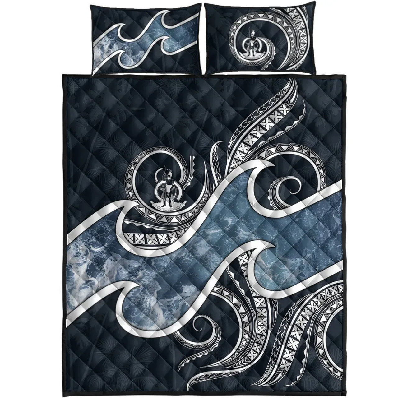Tuvalu Polynesian Quilt Bed Set - Ocean Style 2