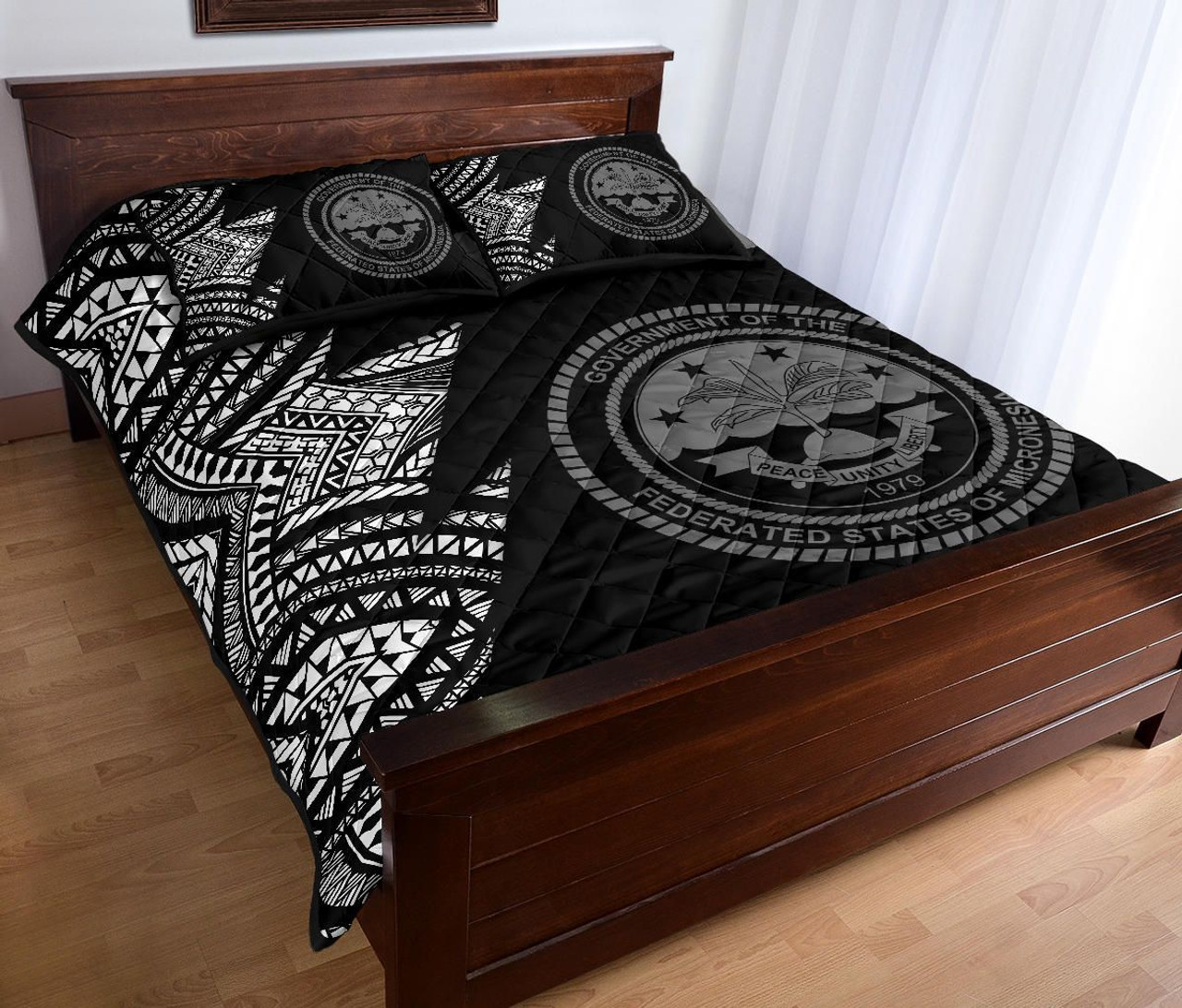 Federated States of Micronesia Quilt Bed Set - Federated States of Micronesia Seal Flash Version 4