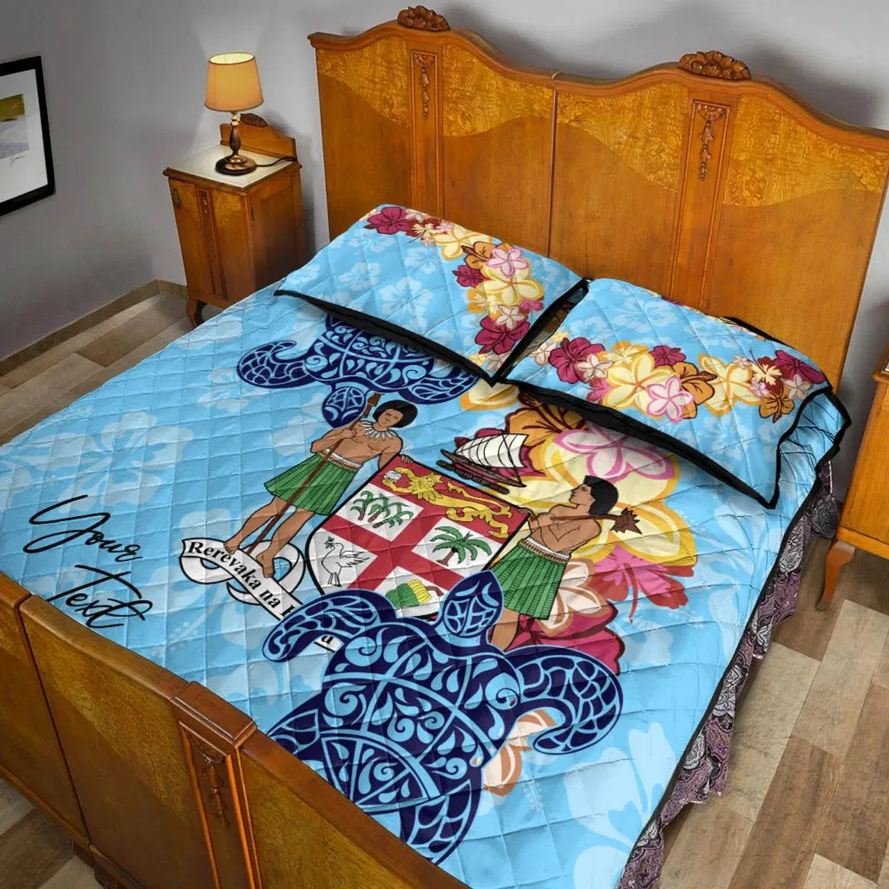 Fiji Custom Personalised Quilt Bed Set - Tropical Style 5