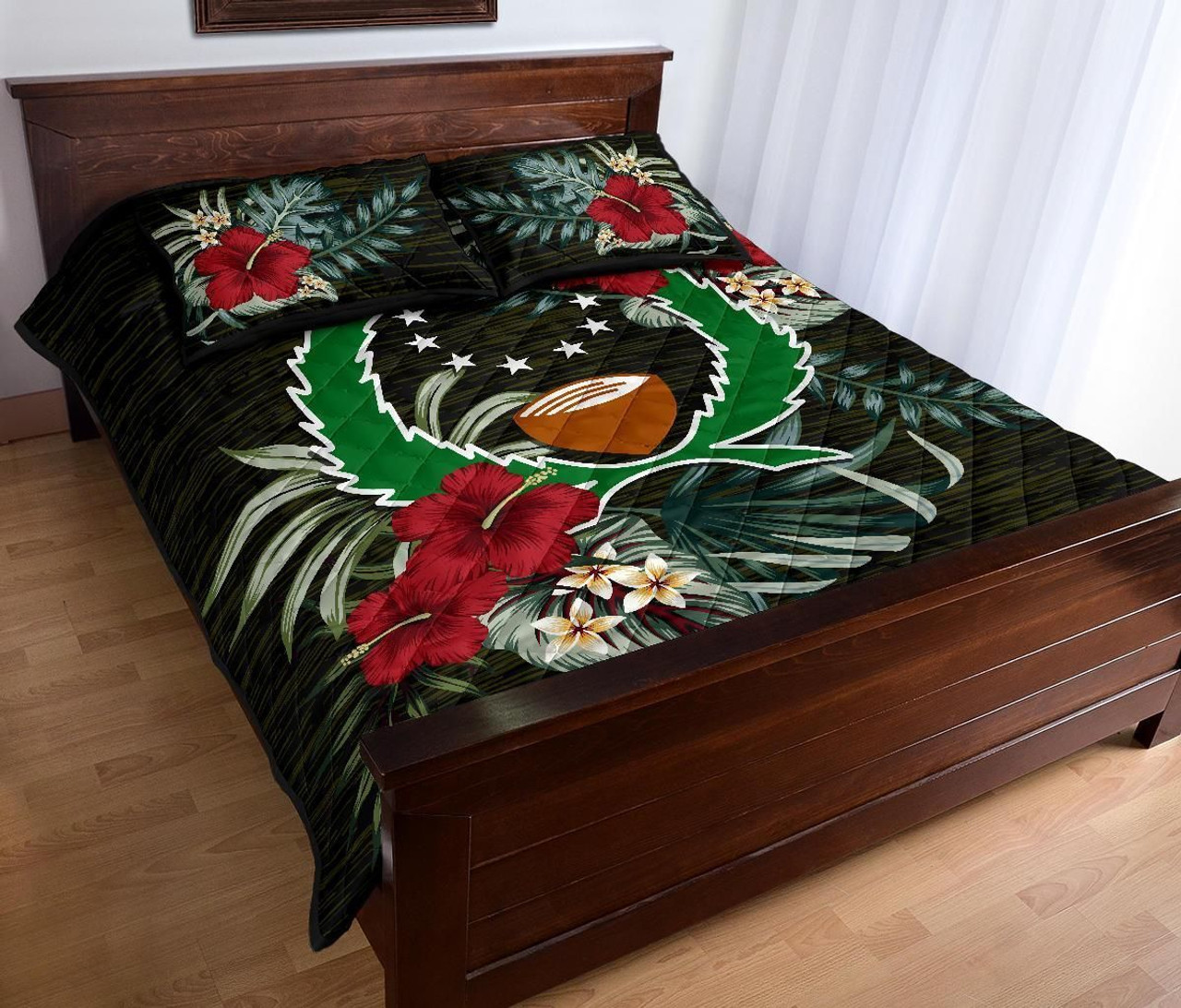 Pohnpei Polynesian Quilt Bed Set - Special Hibiscus 3