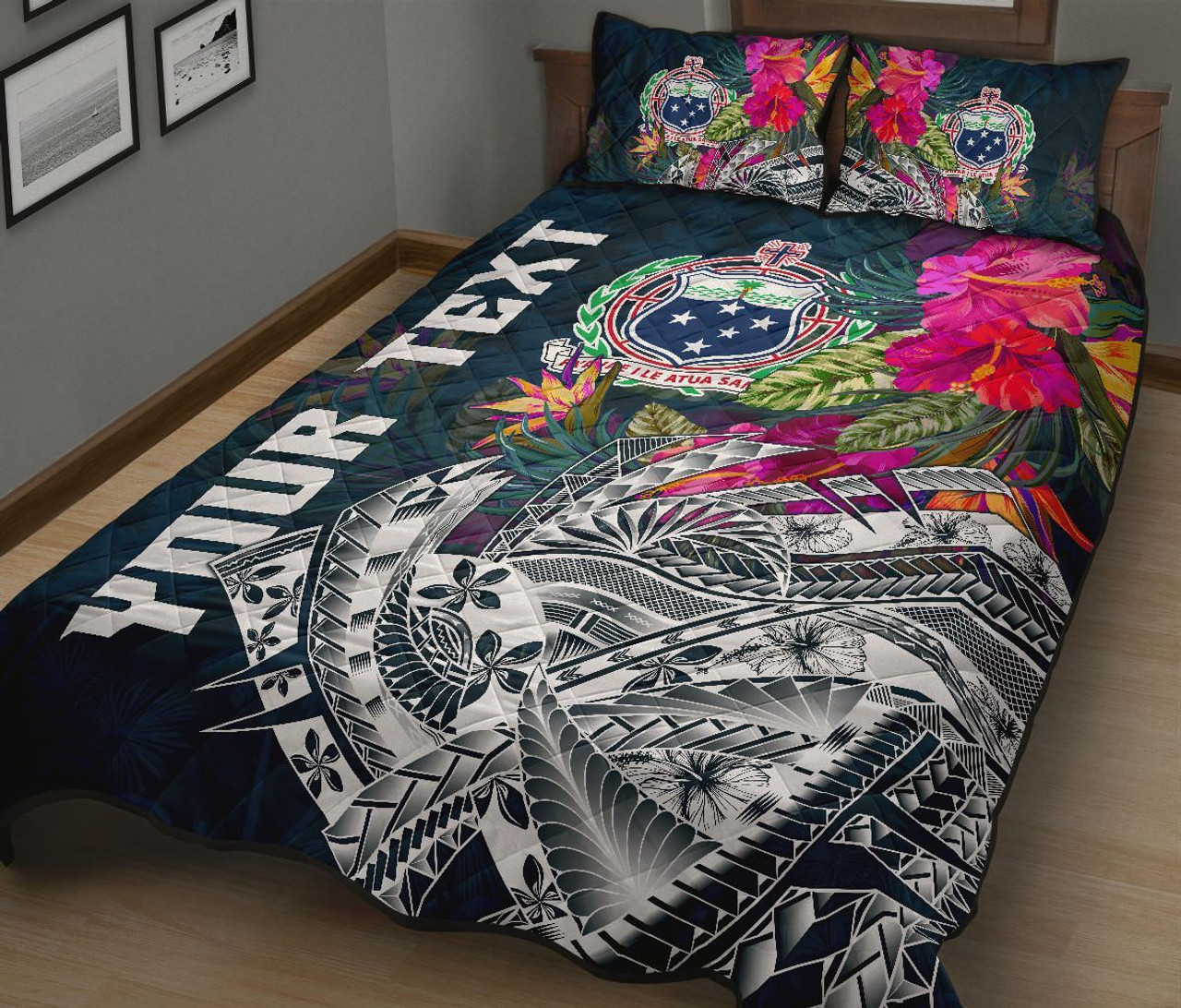 Samoa Custom Personalised Quilt Bed Set - Summer Vibes 2