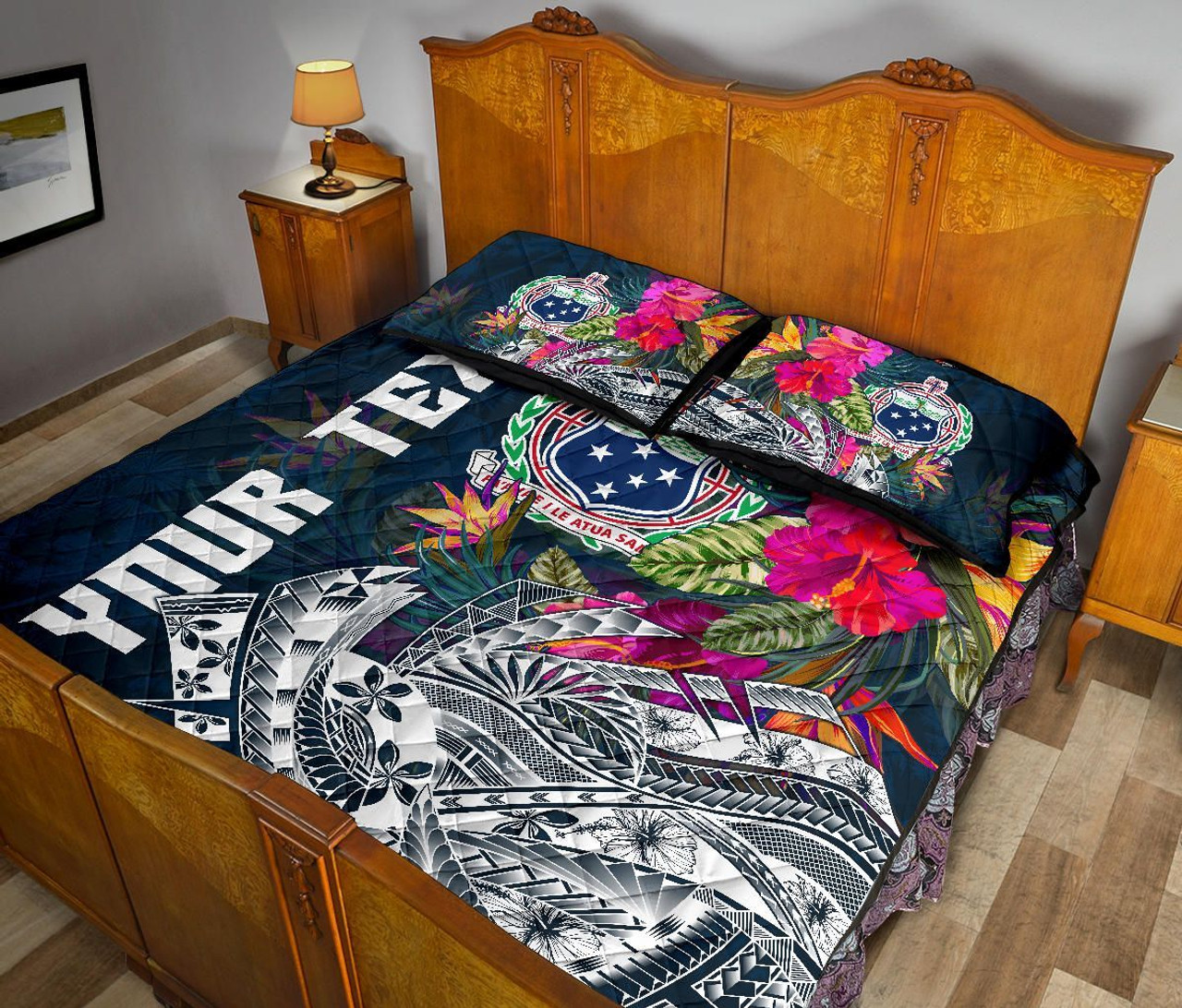 Samoa Custom Personalised Quilt Bed Set - Summer Vibes 4