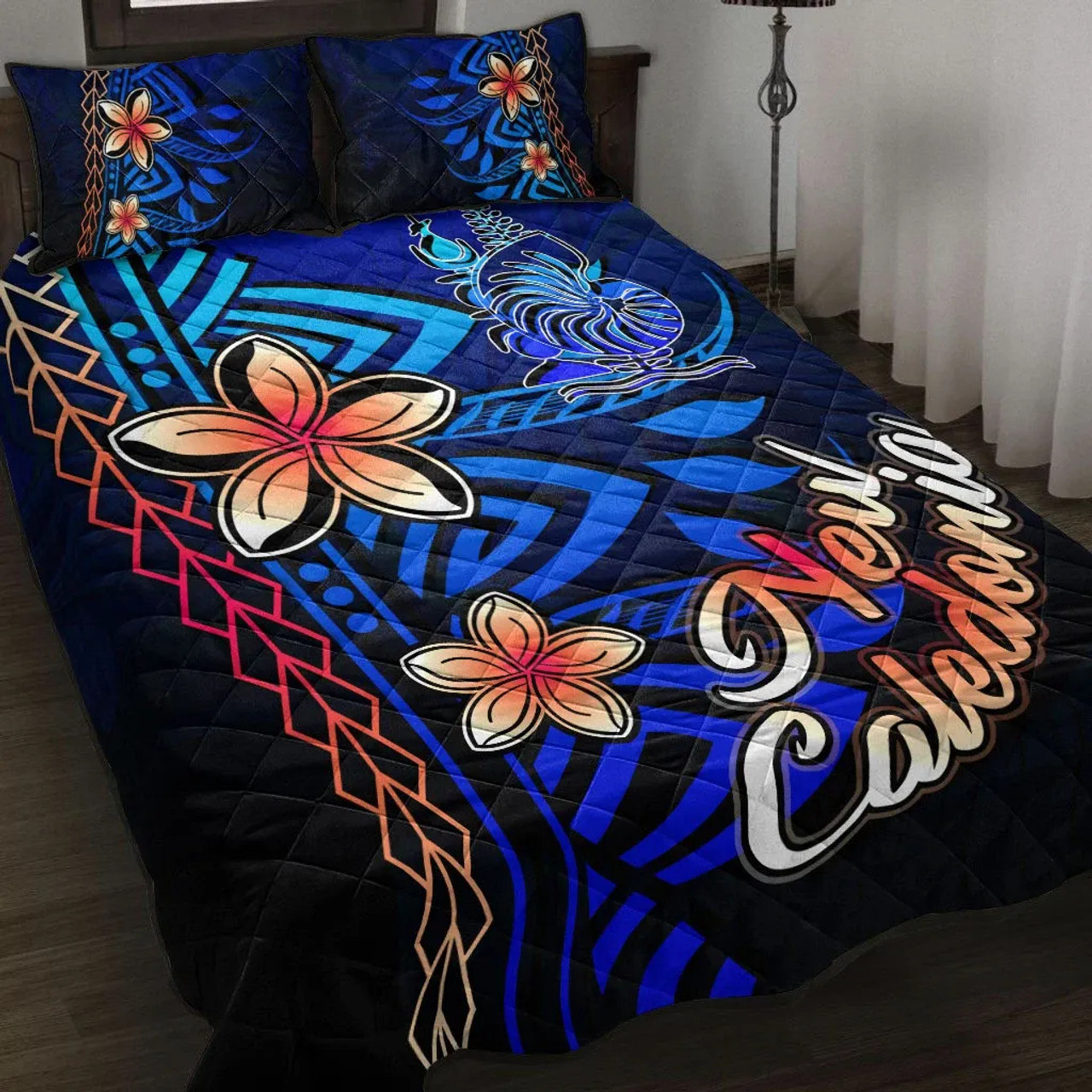 New Caledonia Quilt Bed Set - Vintage Tribal Mountain 1