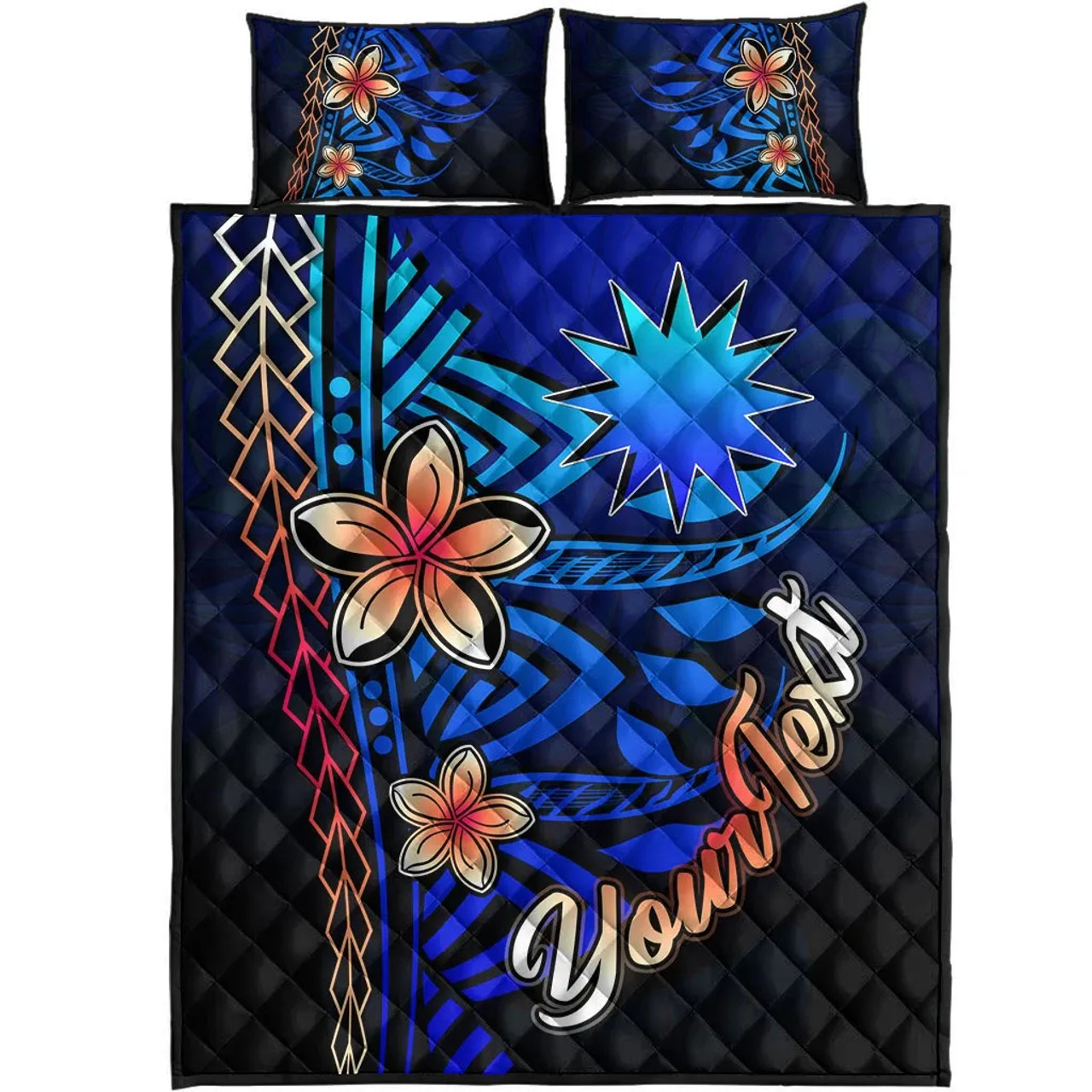 Nauru Quilt Bed Set - Vintage Tribal Mountain 5