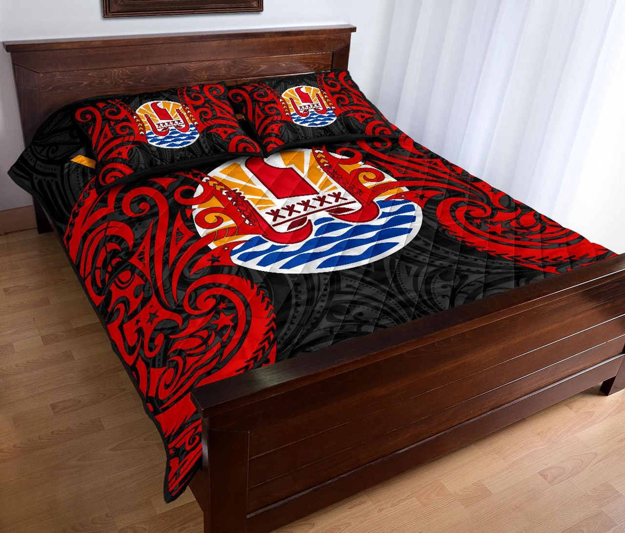 Tahiti Polynesian Custom Personalised Quilt Bed Set - Tahitians Spirit 3