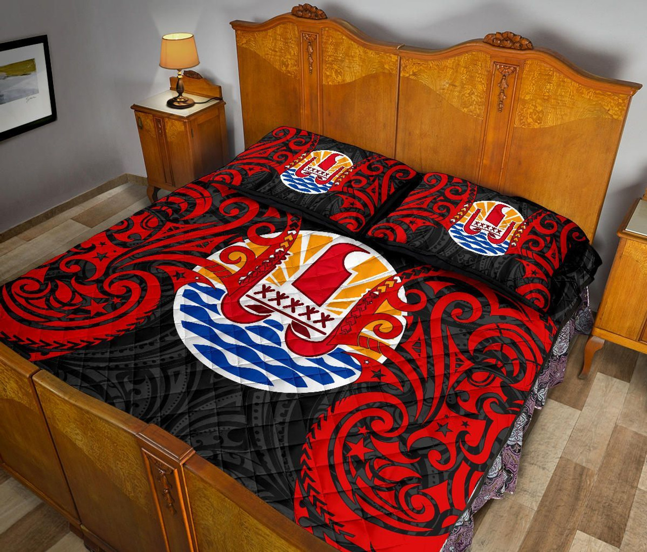 Tahiti Polynesian Custom Personalised Quilt Bed Set - Tahitians Spirit 4