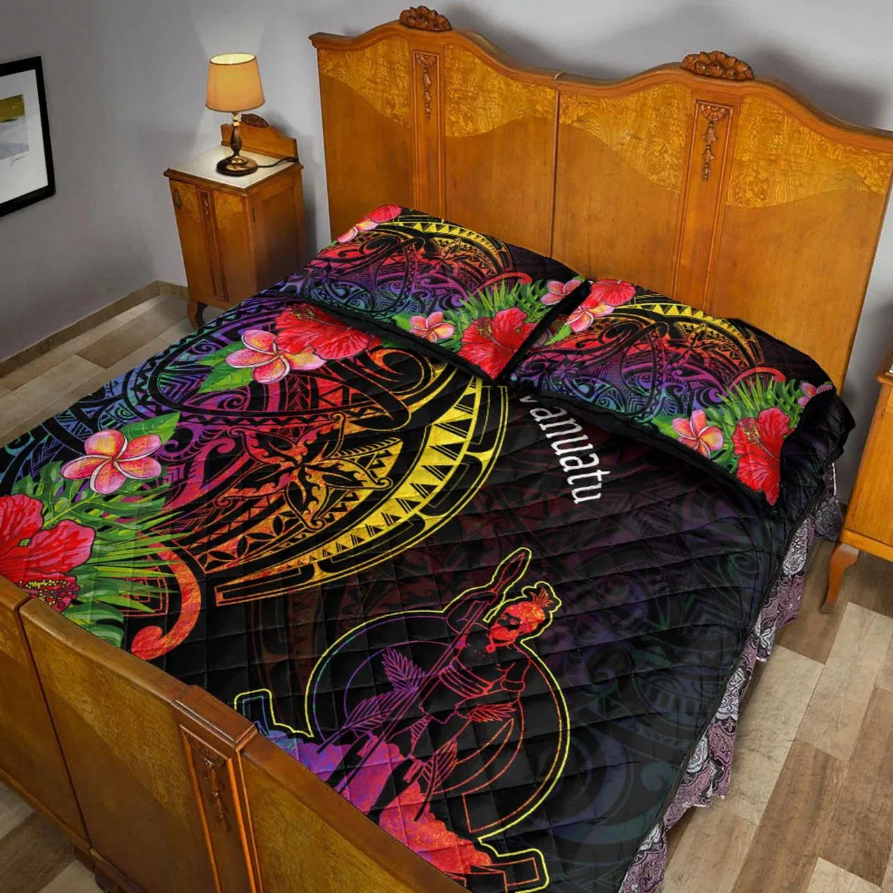 Vanuatu Quilt Bed Set - Tropical Hippie Style 3