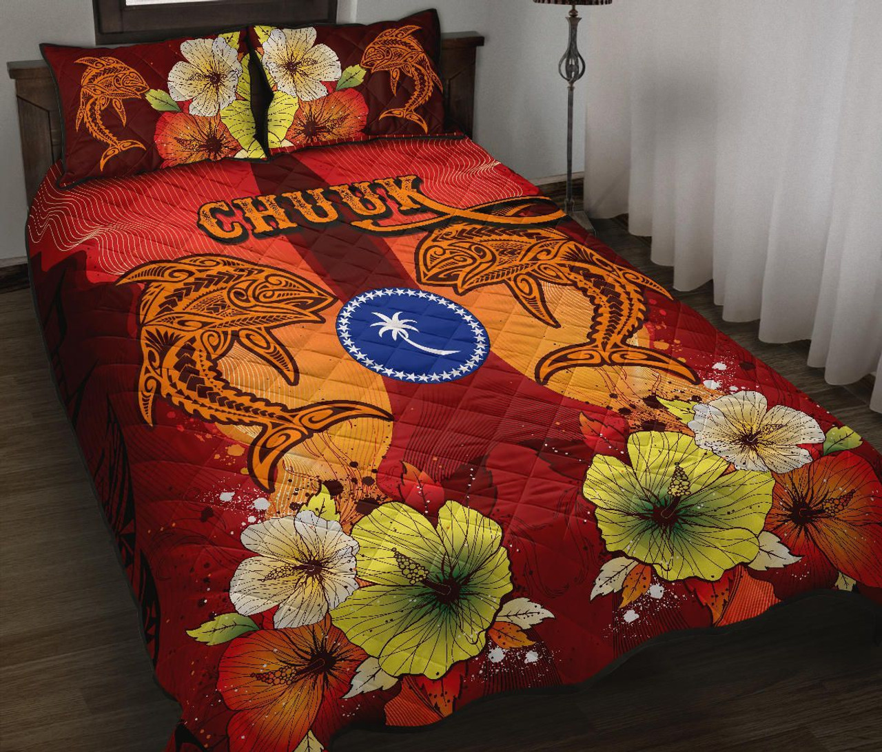 Chuuk Quilt Bed Sets - Tribal Tuna Fish 2