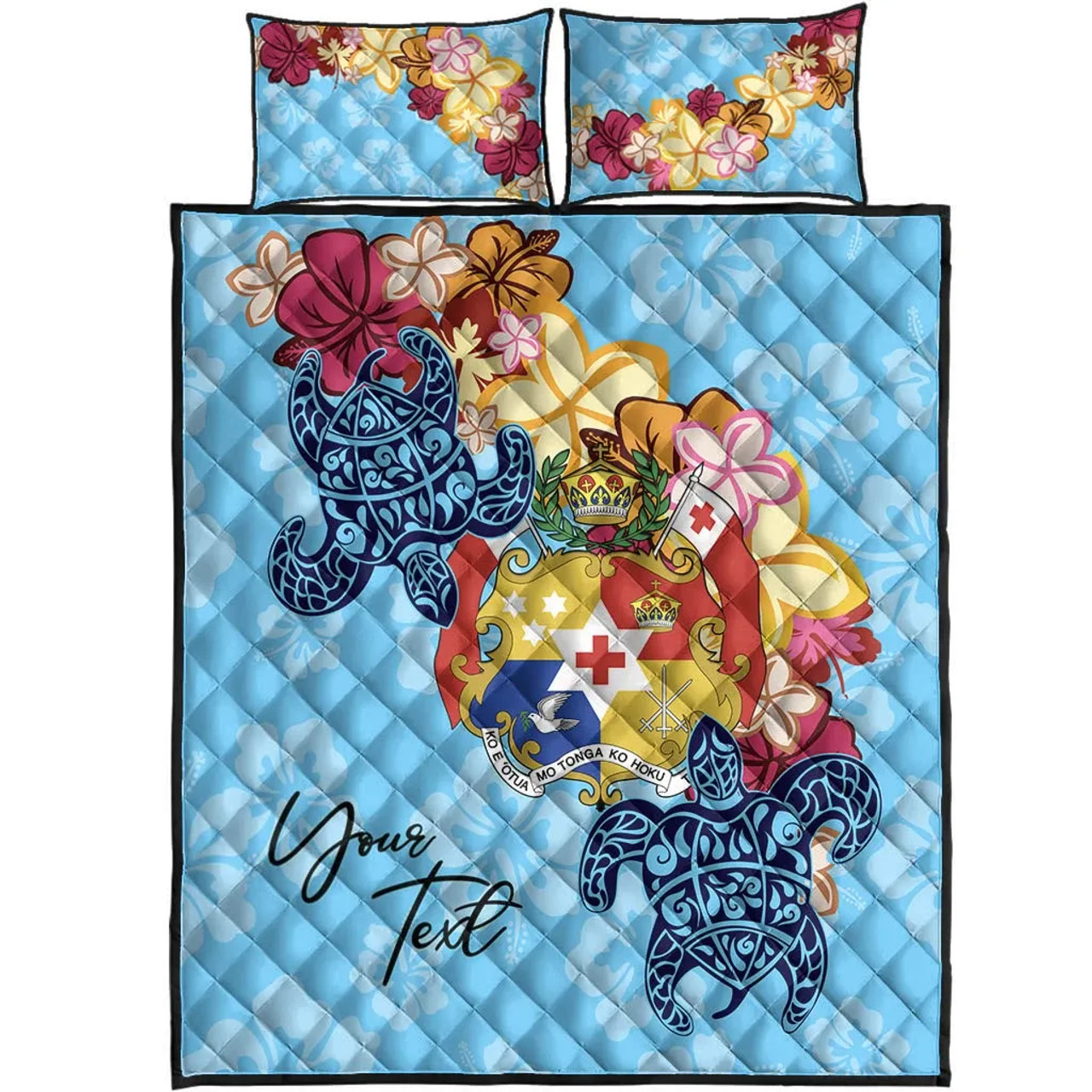 Tonga Custom Personalised Quilt Bed Set - Tropical Style 4