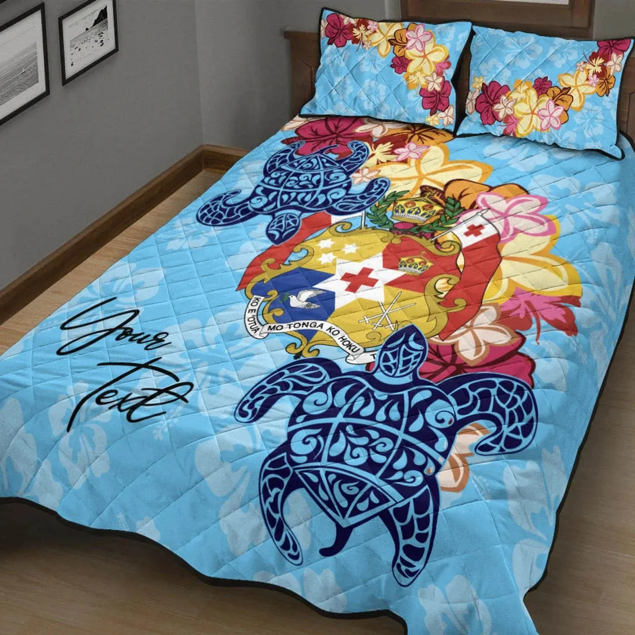 Tonga Custom Personalised Quilt Bed Set - Tropical Style 5