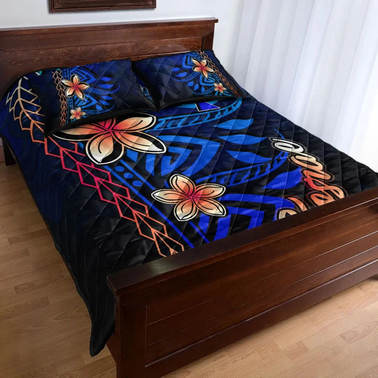 Kosrae Quilt Bed Set - Vintage Tribal Mountain 3