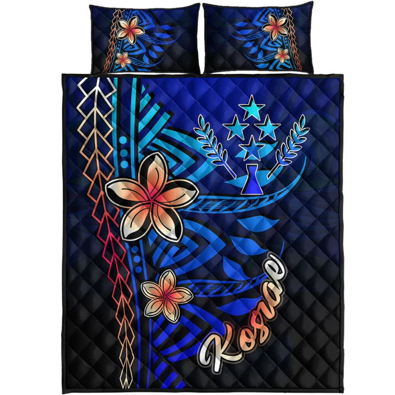 Kosrae Quilt Bed Set - Vintage Tribal Mountain 5