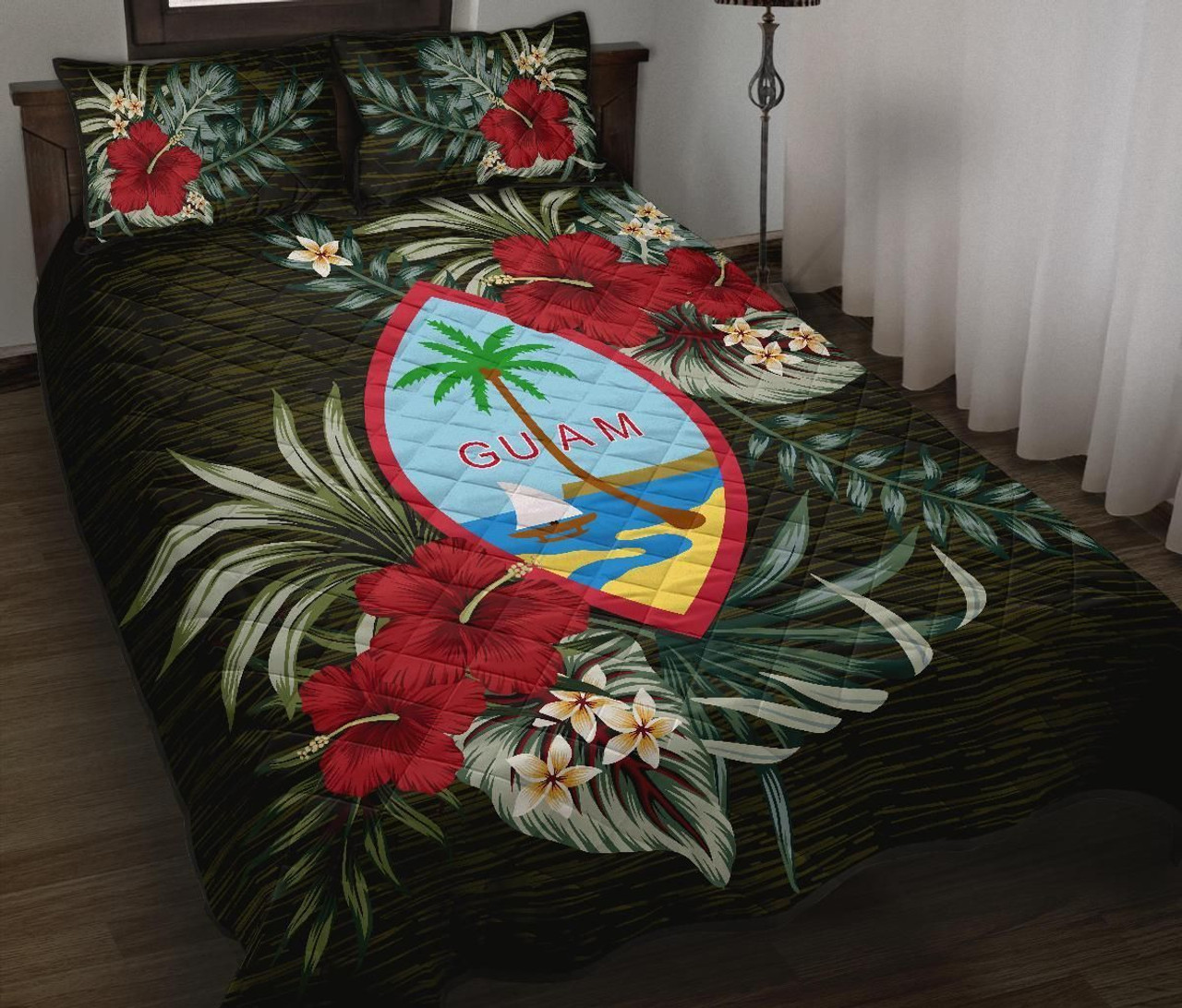 Guam Polynesian Quilt Bed Set - Special Hibiscus 1