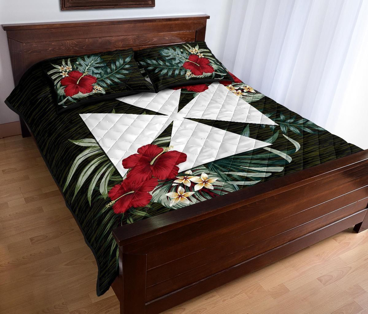 Wallis and Futuna Polynesian Quilt Bed Set - Special Hibiscus 3