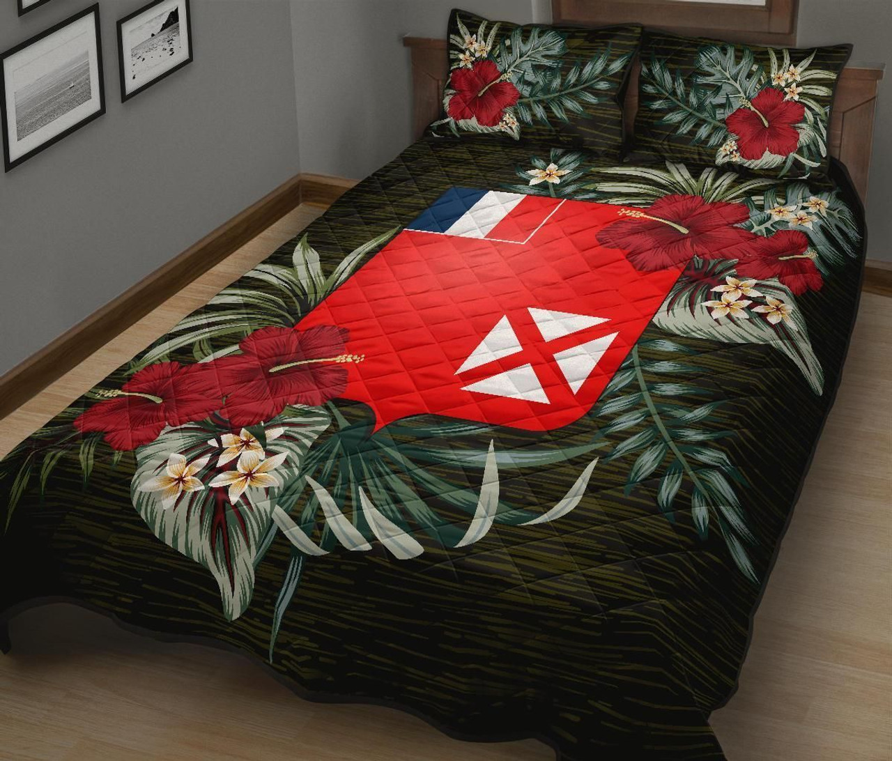 Wallis and Futuna Polynesian Quilt Bed Set - Special Hibiscus 2