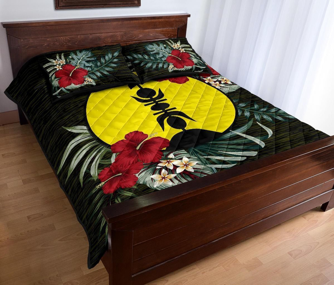 New Caledonia Polynesian Quilt Bed Set - Special Hibiscus 3