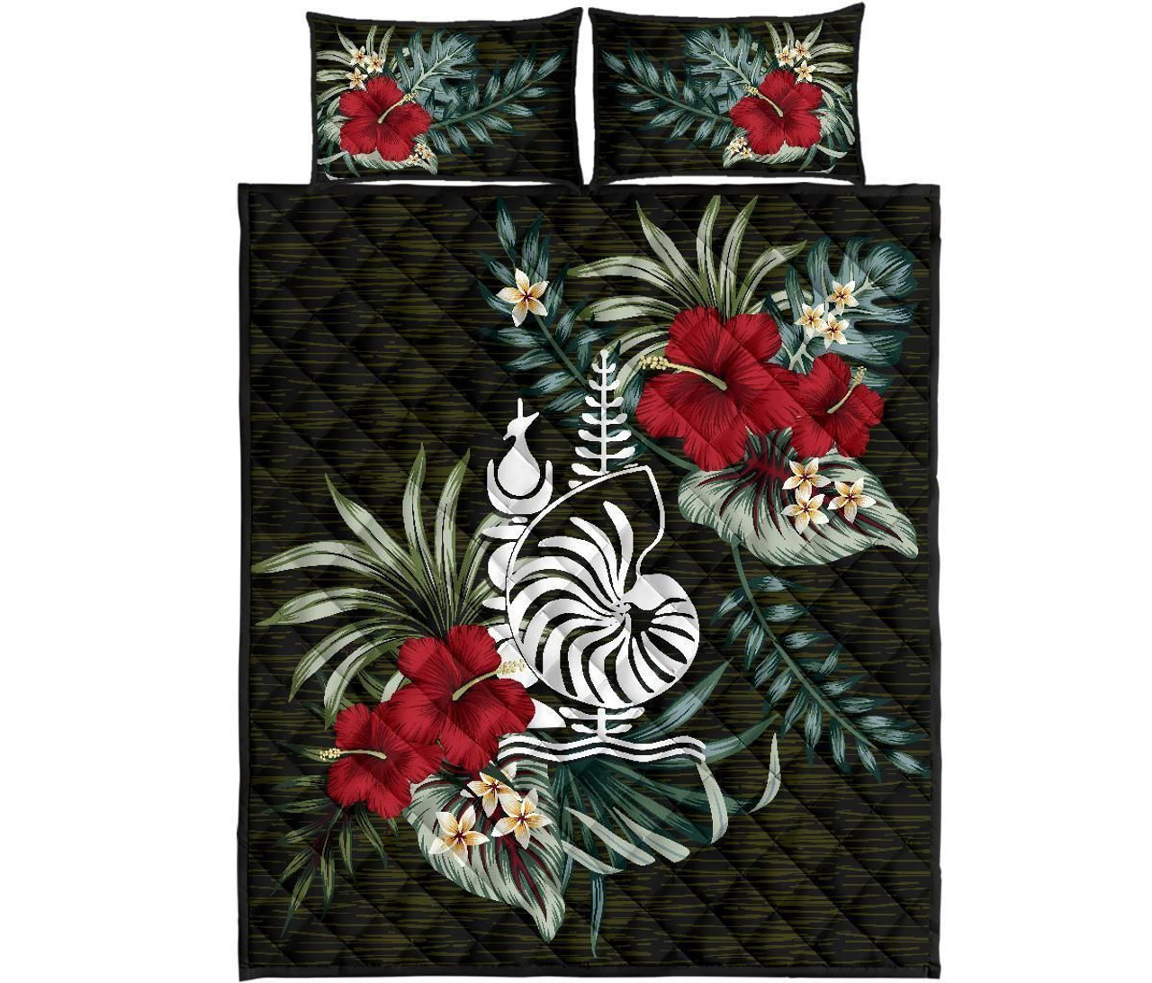 New Caledonia Polynesian Quilt Bed Set - Special Hibiscus 5