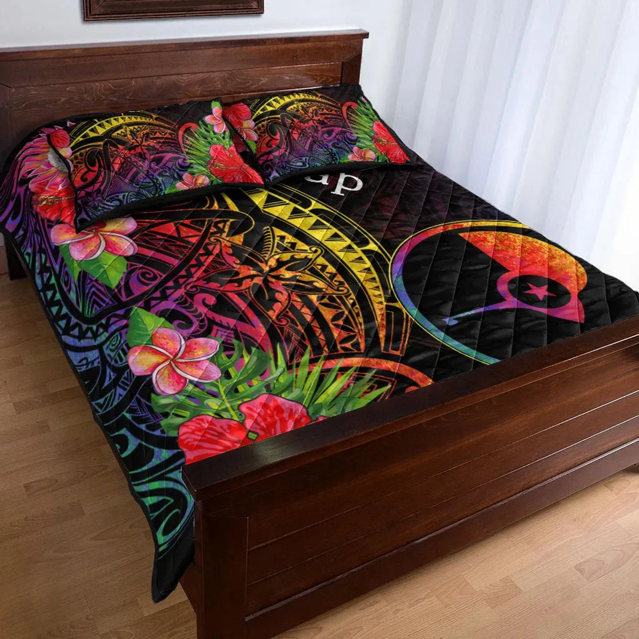 Yap State Quilt Bed Set - Tropical Hippie Style 4
