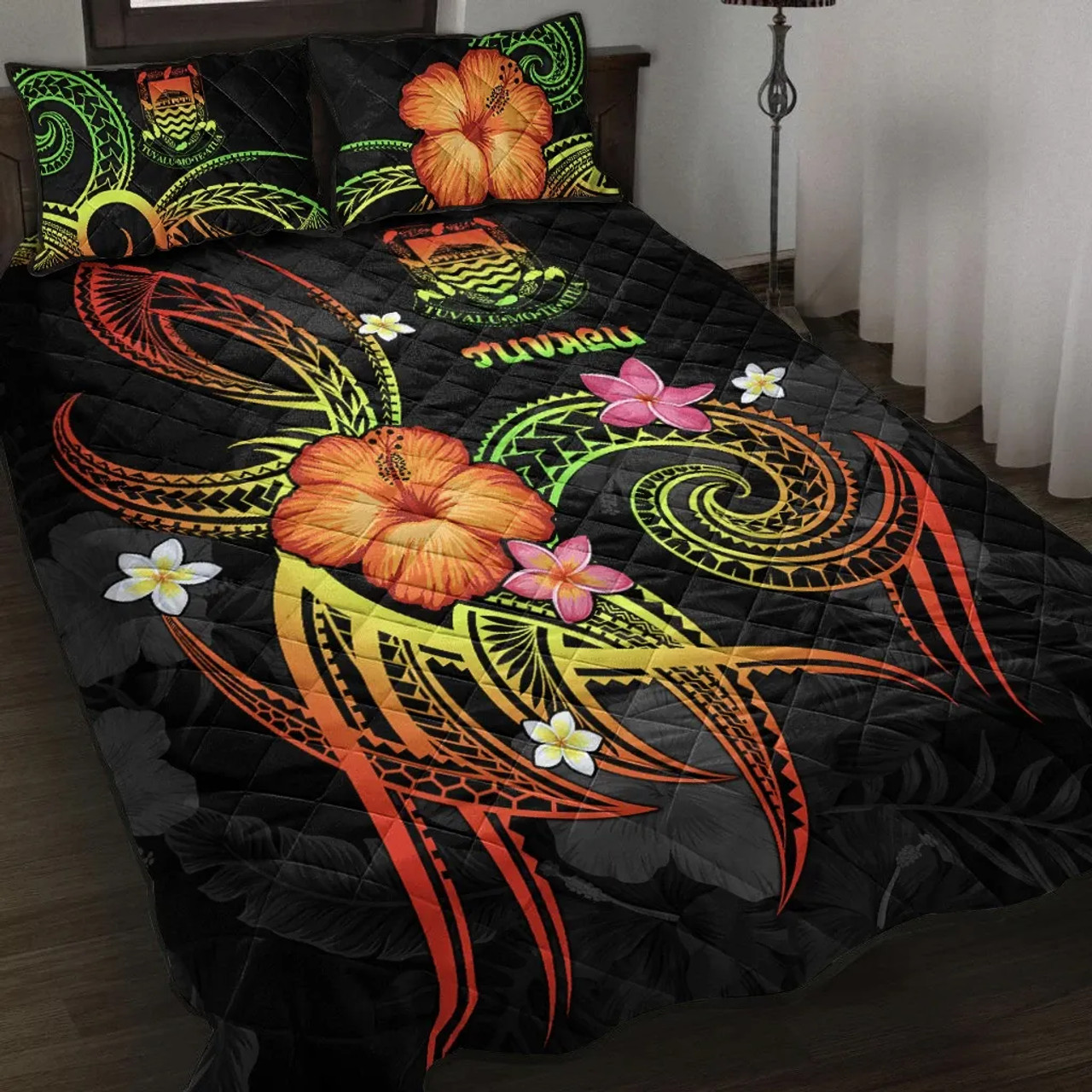 Tuvalu Polynesian Quilt Bed Set - Legend of Tuvalu (Reggae) 5