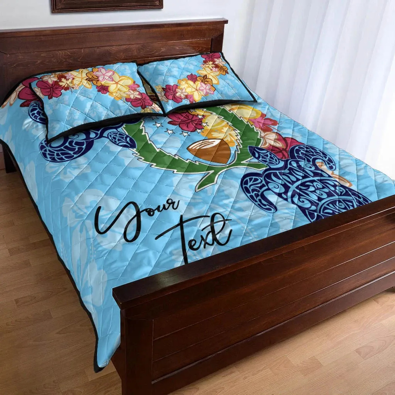 Pohnpei Custom Personalised Quilt Bed Set - Tropical Style 2