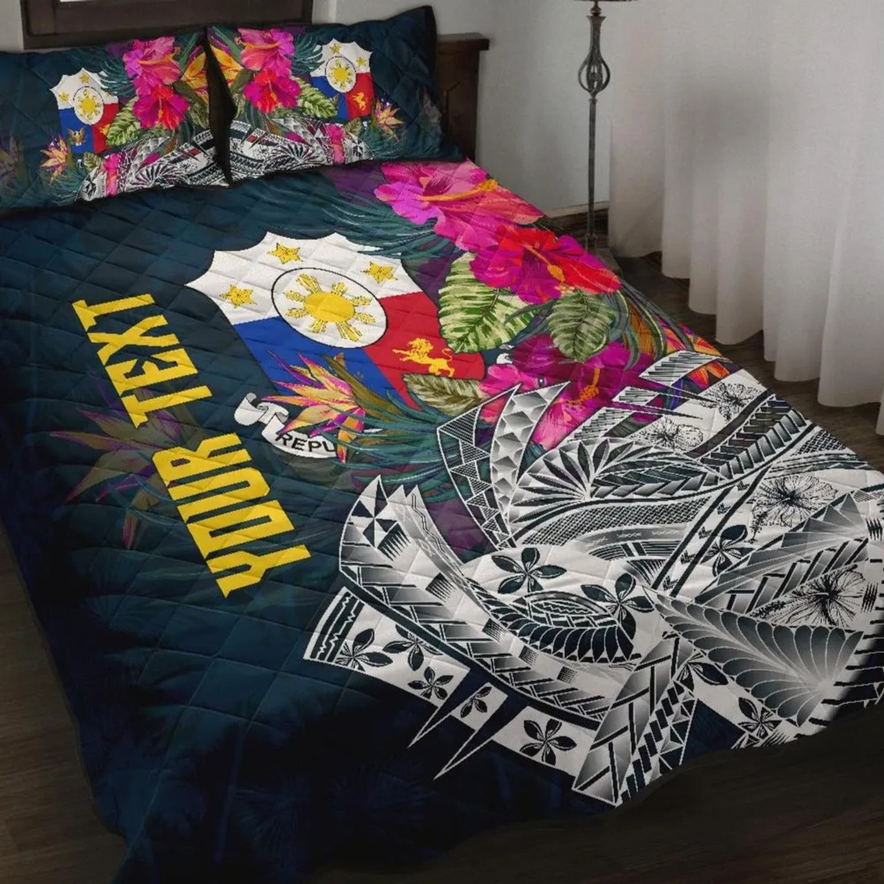 The Philippines Personalised Quilt Bed Set - Summer Vibes 1