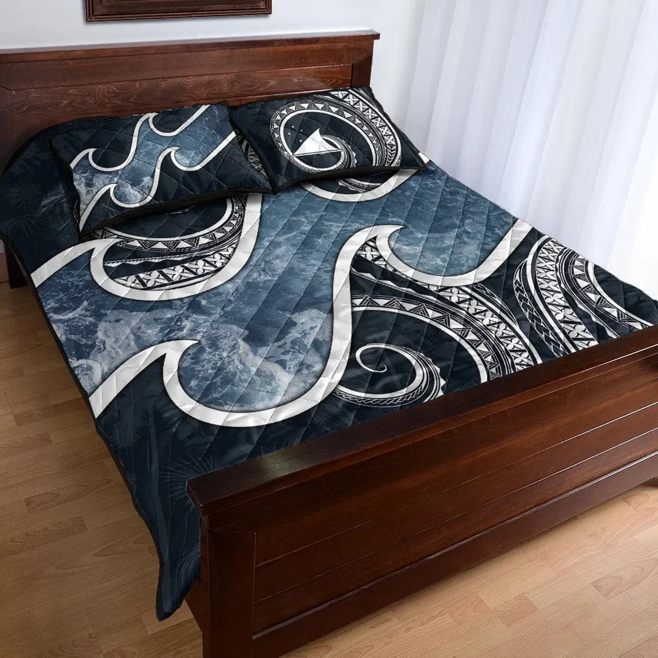 Tokelau Polynesian Quilt Bed Set - Ocean Style 5