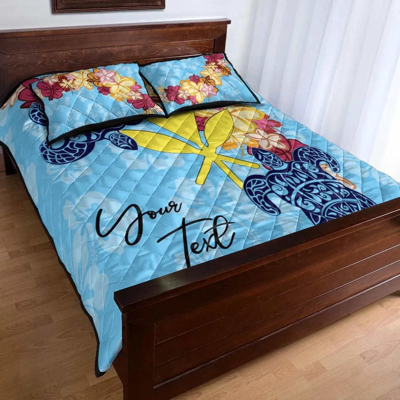 Hawaii Kanaka Maoli Custom Personalised Quilt Bed Set - Tropical Style 2