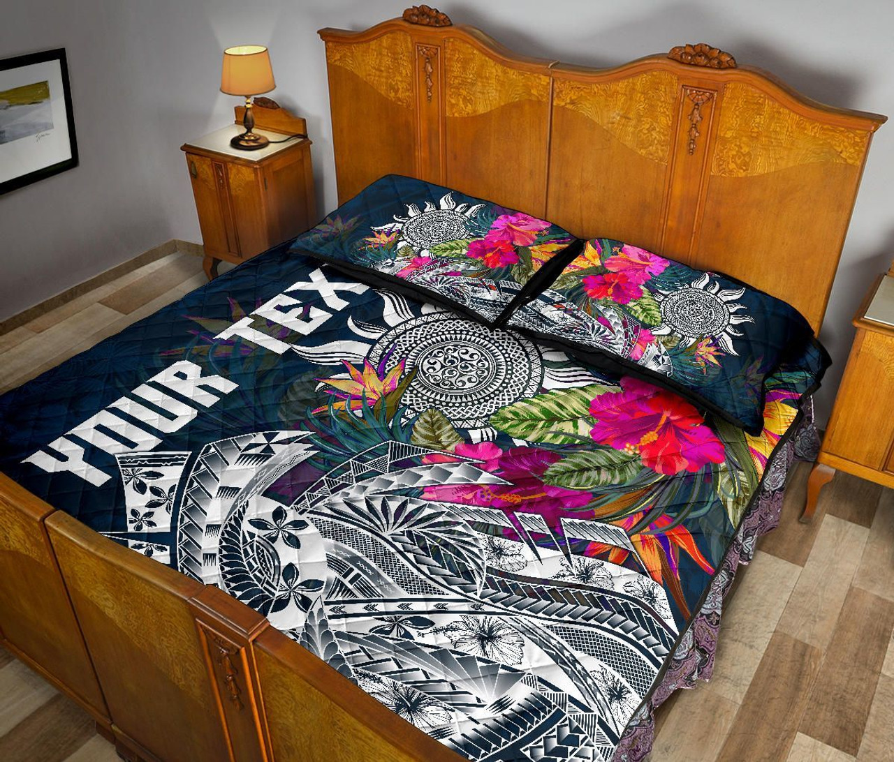 Polynesian Custom Personalised Quilt Bed Set - Summer Vibes 4