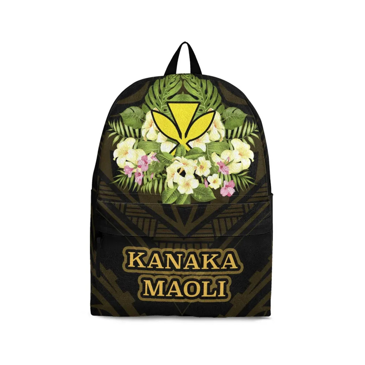 Hawaii Kanaka Maoli Backpack - Polynesian Gold Patterns Collection 1