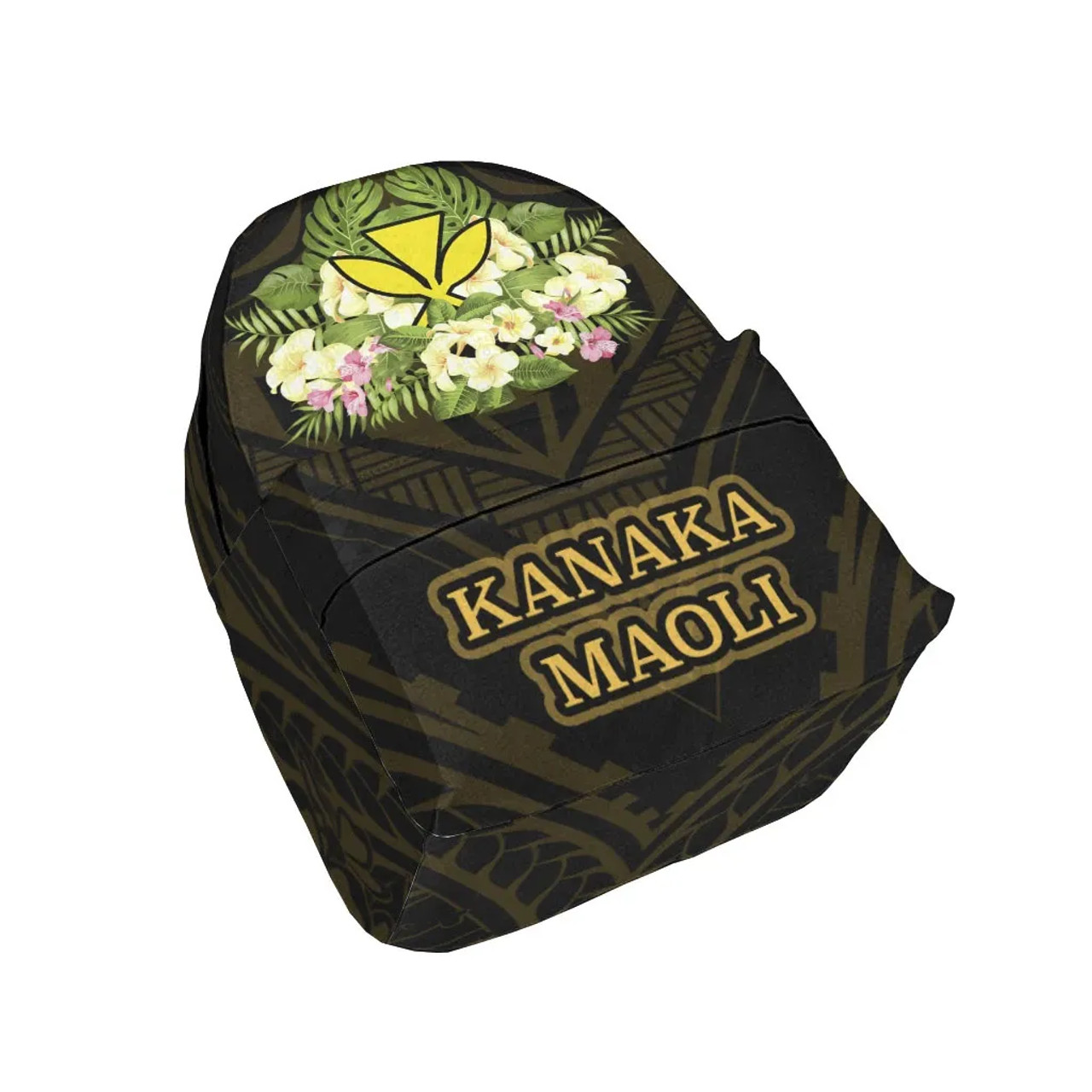 Hawaii Kanaka Maoli Backpack - Polynesian Gold Patterns Collection 3