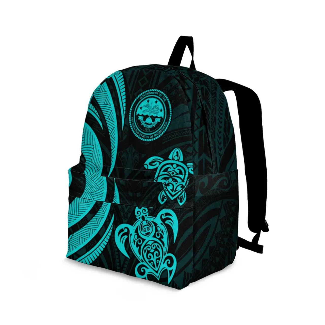 Federated States of Micronesia Backpack - Turquoise Tentacle Turtle 3