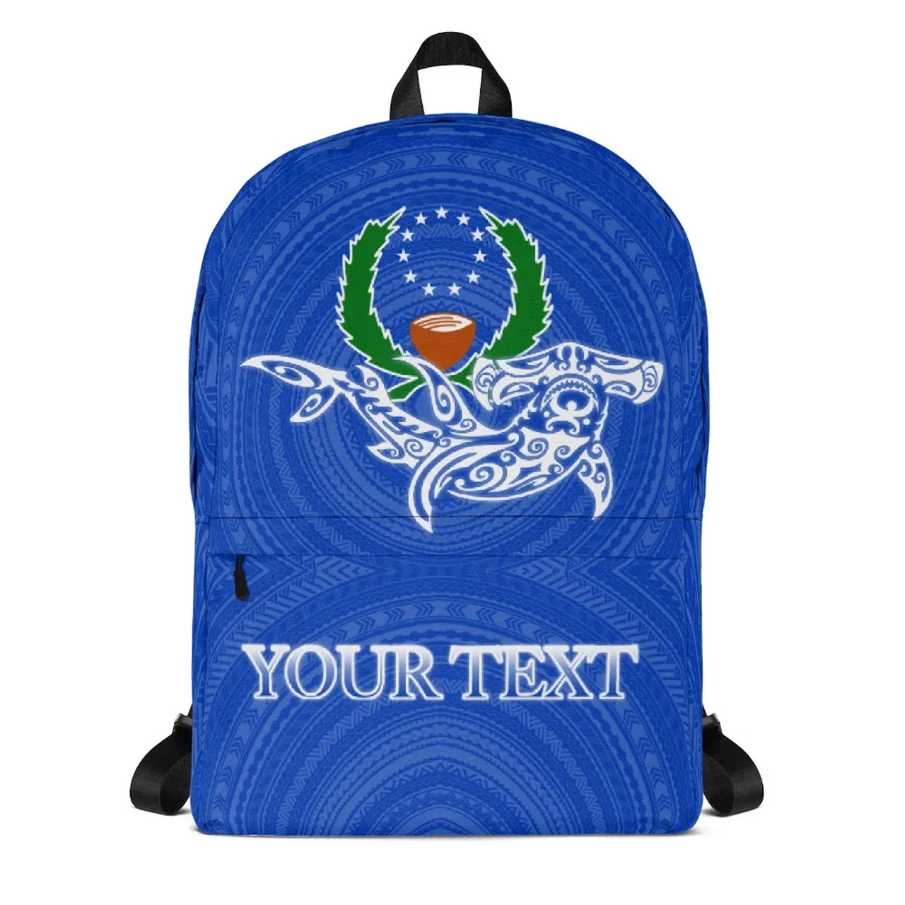 Pohnpei Backpack - Custom Shark With Coat Of Arms 1