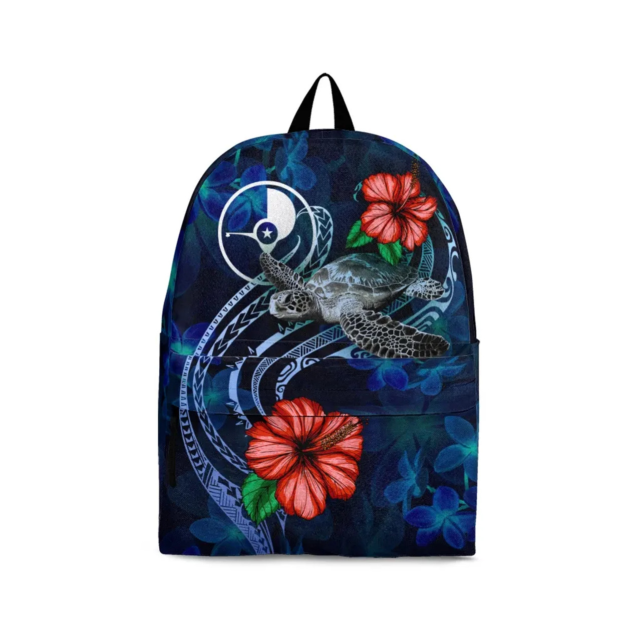 Yap Micronesia Backpack - Blue Turtle Hibiscus 1