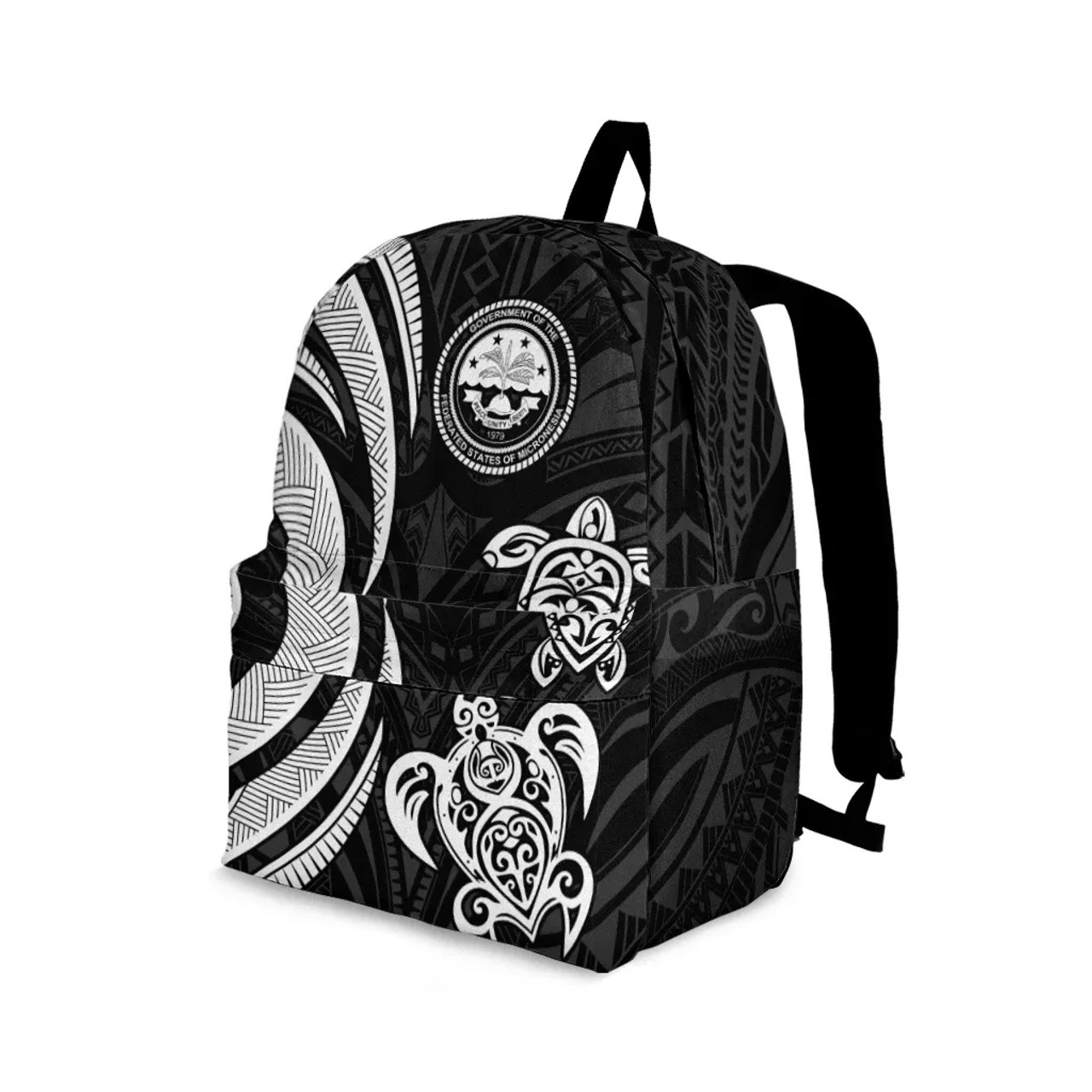 Federated States of Micronesia Backpack - White Tentacle Turtle 2