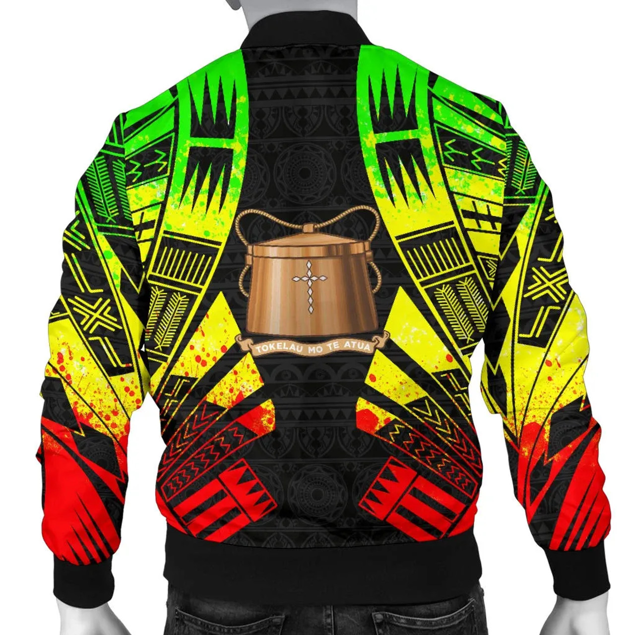 Tokelau Bomber Jackets - Polynesian Tattoo Reggae 2