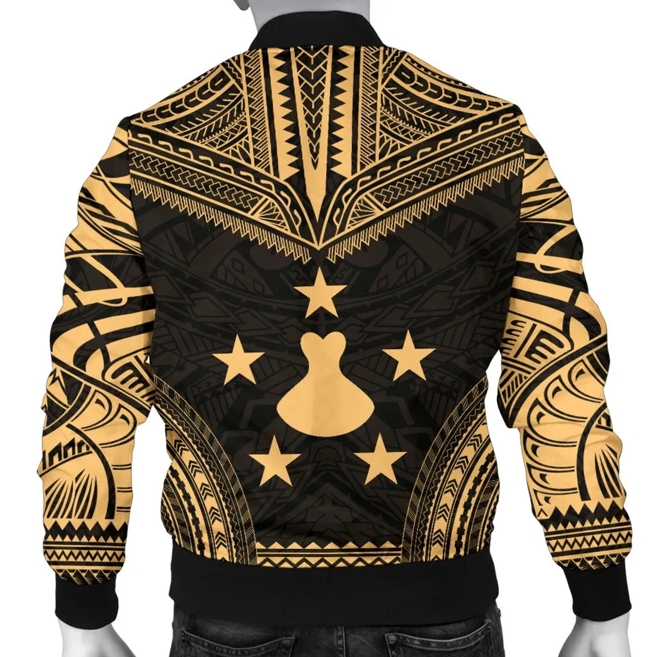 Austral Islands Polynesian Chief Bomber Jacket - Gold Version 2