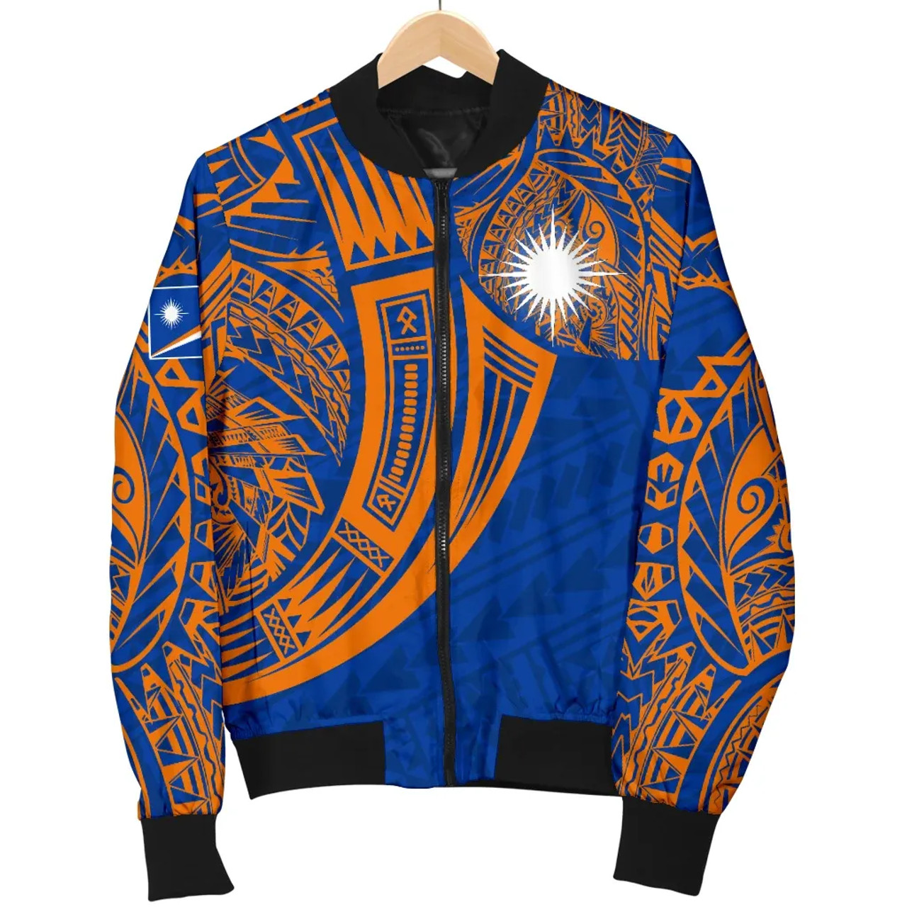 Marshall Islands Polynesian Bomber Jacket - Tribal Tattoo 5