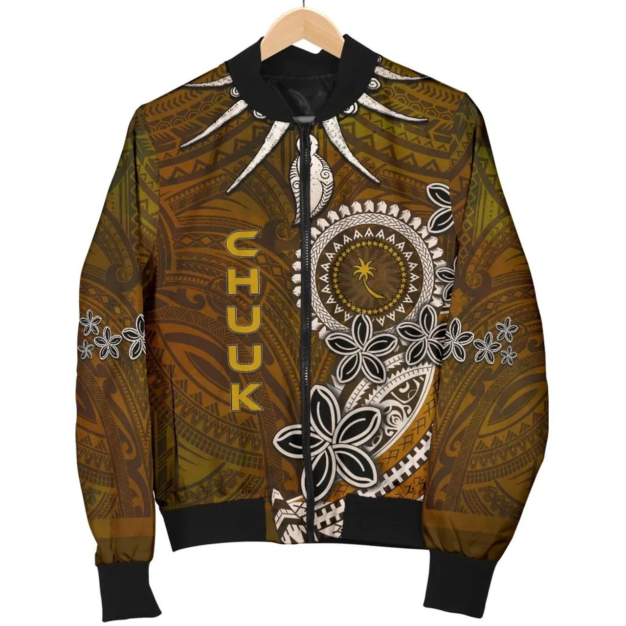 Chuuk Bomber Jacket - Polynesian Boar Tusk 1