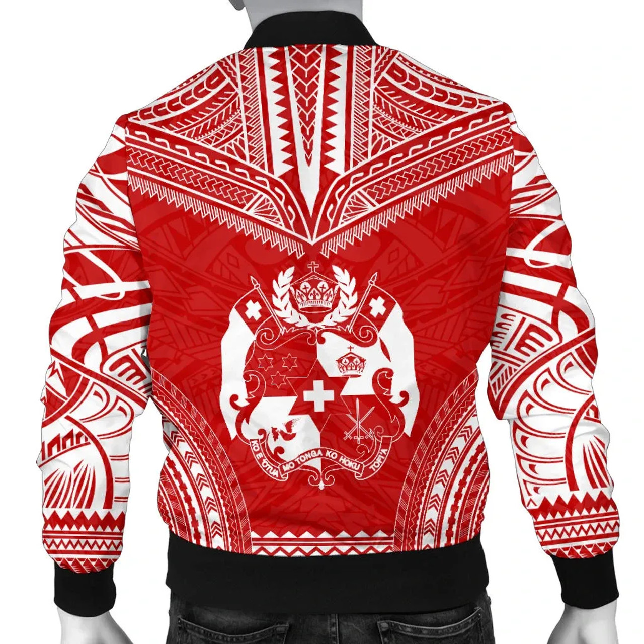 Tonga Flag Polynesian Chief Bomber Jacket 2