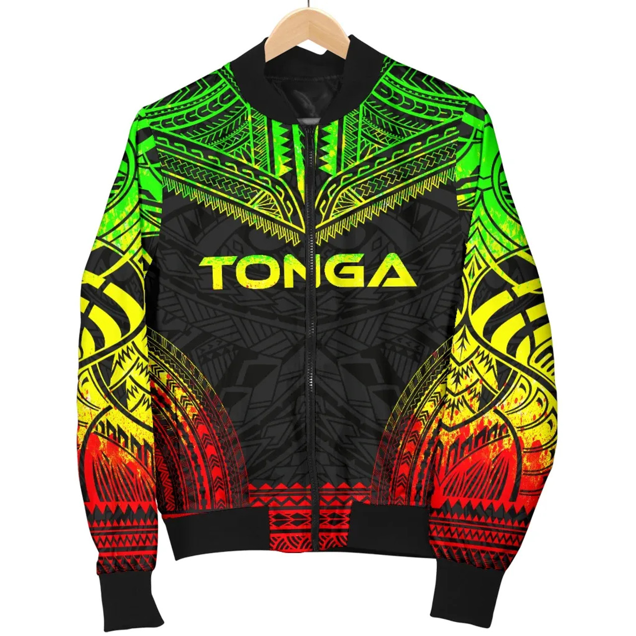 Tonga Polynesian Chief Bomber Jacket - Reggae Version 5