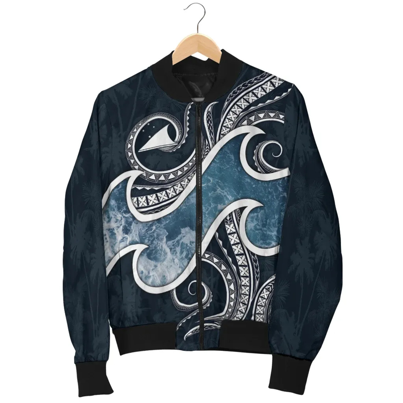 Tokelau Polynesian Bomber Jacket - Ocean Style 3