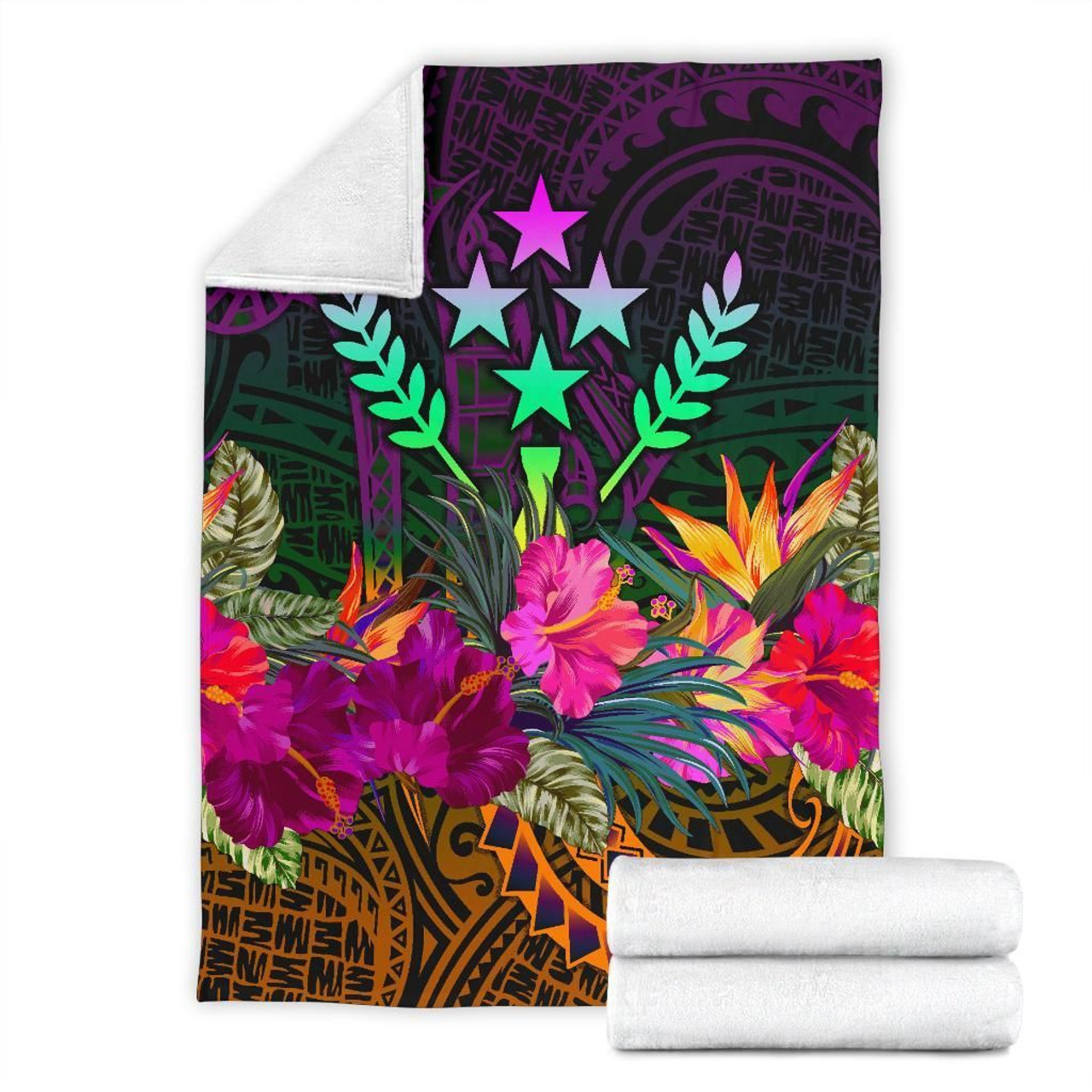 Kosrae Premium Blanket - Summer Hibiscus 7