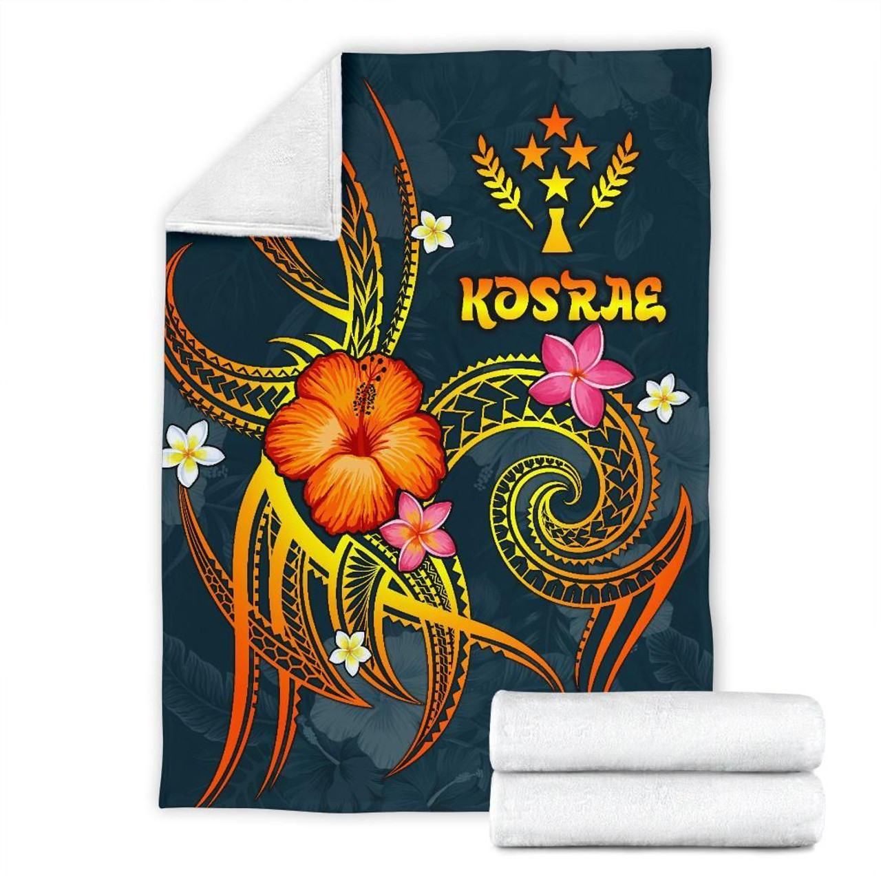 Kosrae Polynesian Premium Blanket - Legend of Kosrae (Blue) 7