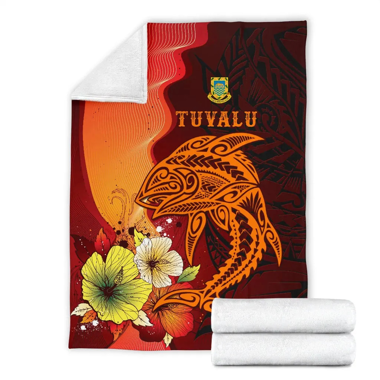 Tuvalu Premium Blankets - Tribal Tuna Fish 7