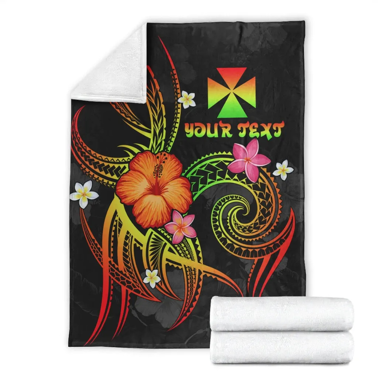 Wallis and Futuna Polynesian Personalised Premium Blanket - Legend of Wallis and Futuna (Reggae) 2