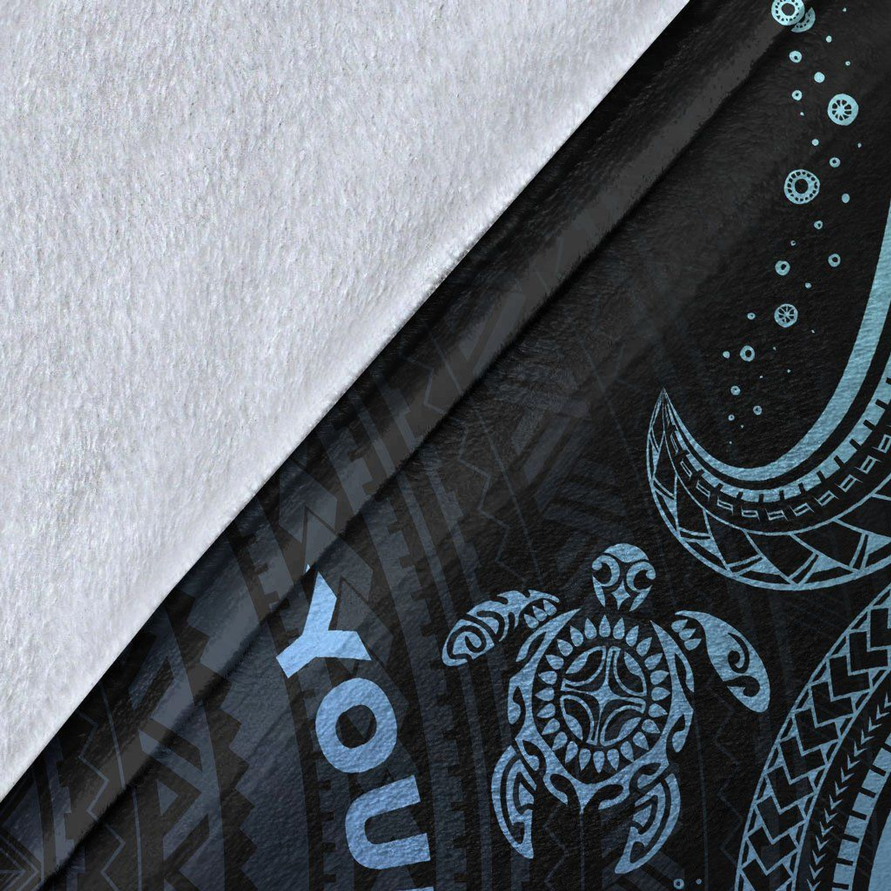 Palau Custom Personalised Premium Blanket- Blue Turtle 8