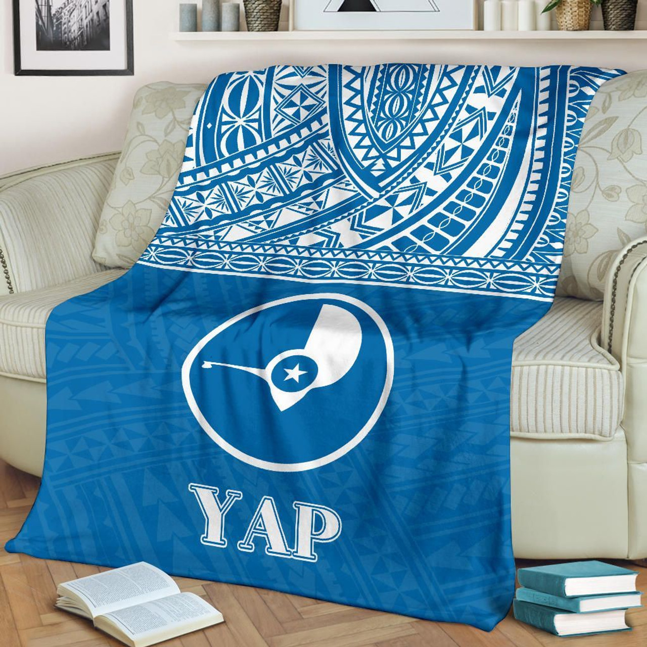 Yap Premium Blanket - Micronesian Blue Version 2