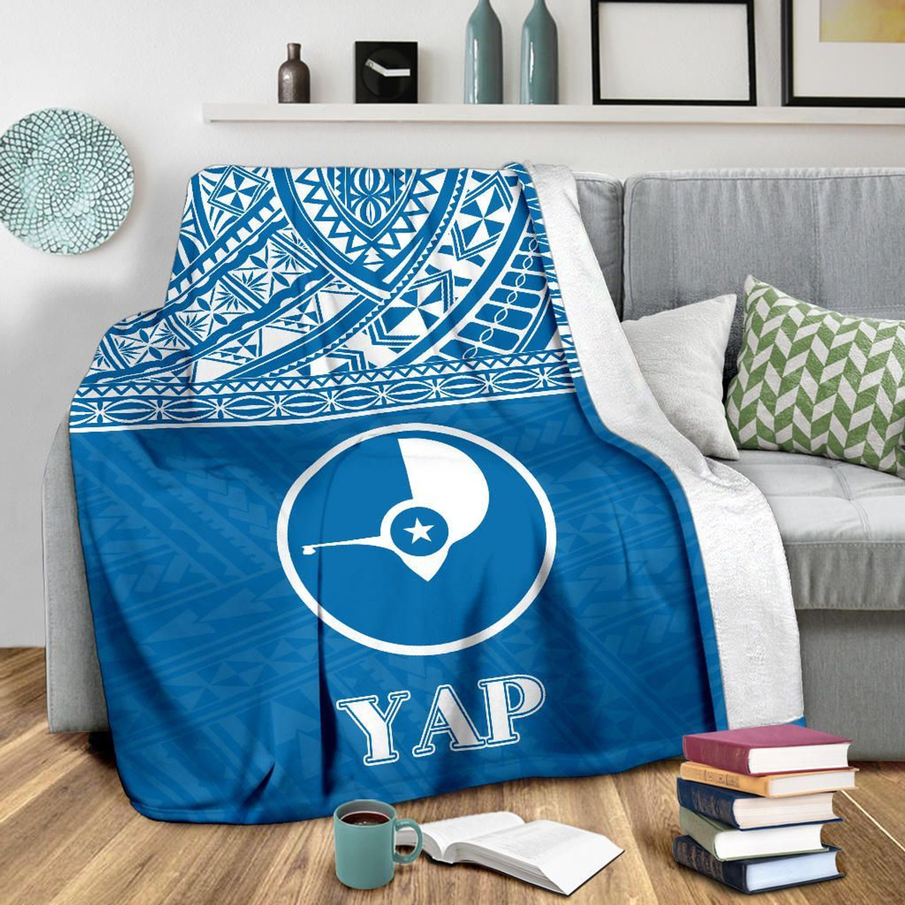 Yap Premium Blanket - Micronesian Blue Version 3